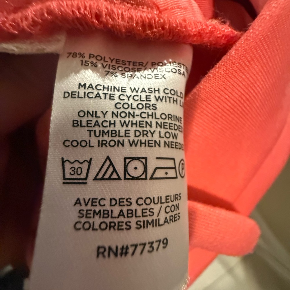 Ann Taylor Vibrant Coral Top and Pants Set  2 Petite - Picture 8 of 8